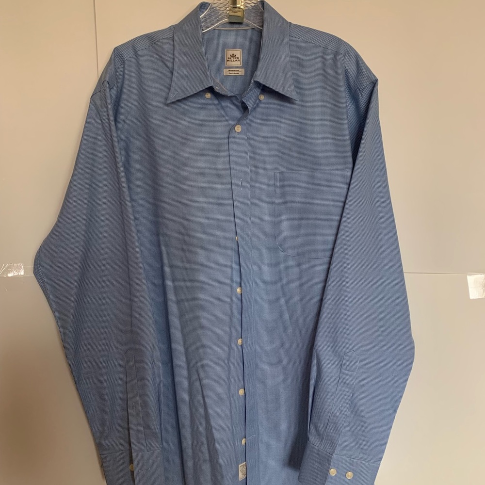 Peter Millar Men’s Blue Gingham Dress shirt